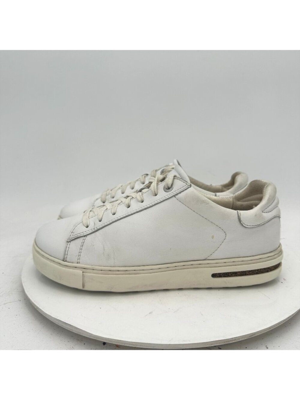 Birkenstock Bend Low Women Size 7 White Leather Lace Up Casual Shoes